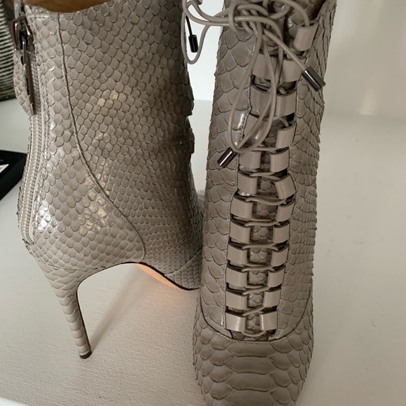 Alexandre Birman Gray Python Bootie - Picture 11 of 11